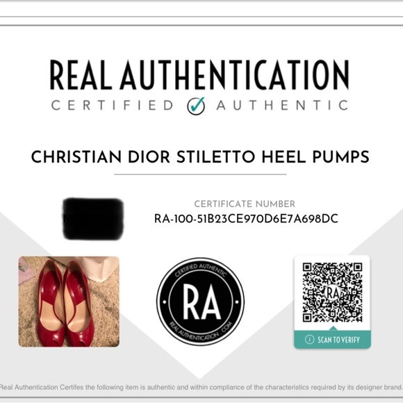 💎💎 COA Christian Dior Patent leather Red stiletto size 38.5 Made in Italy - Picture 9 of 9